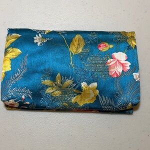 Floral Satin Clutch
